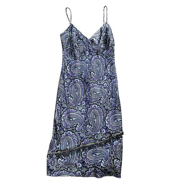 Mirrors Y2K Fitted Mosaic Print Midi Dress M - Picture 10 of 16
